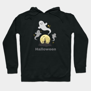 Ghosts at Halloween night Hoodie